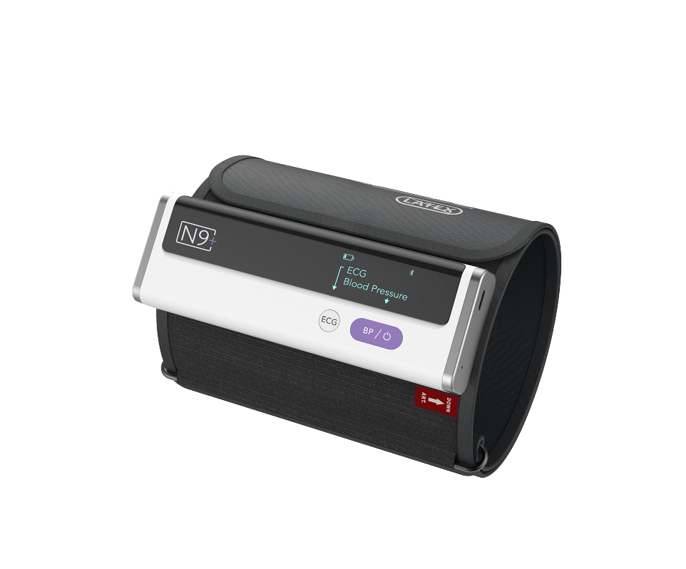 N9+ blood pressure monitor with ECG and arm cuf